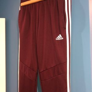 ADIDAS burgundy active joggers